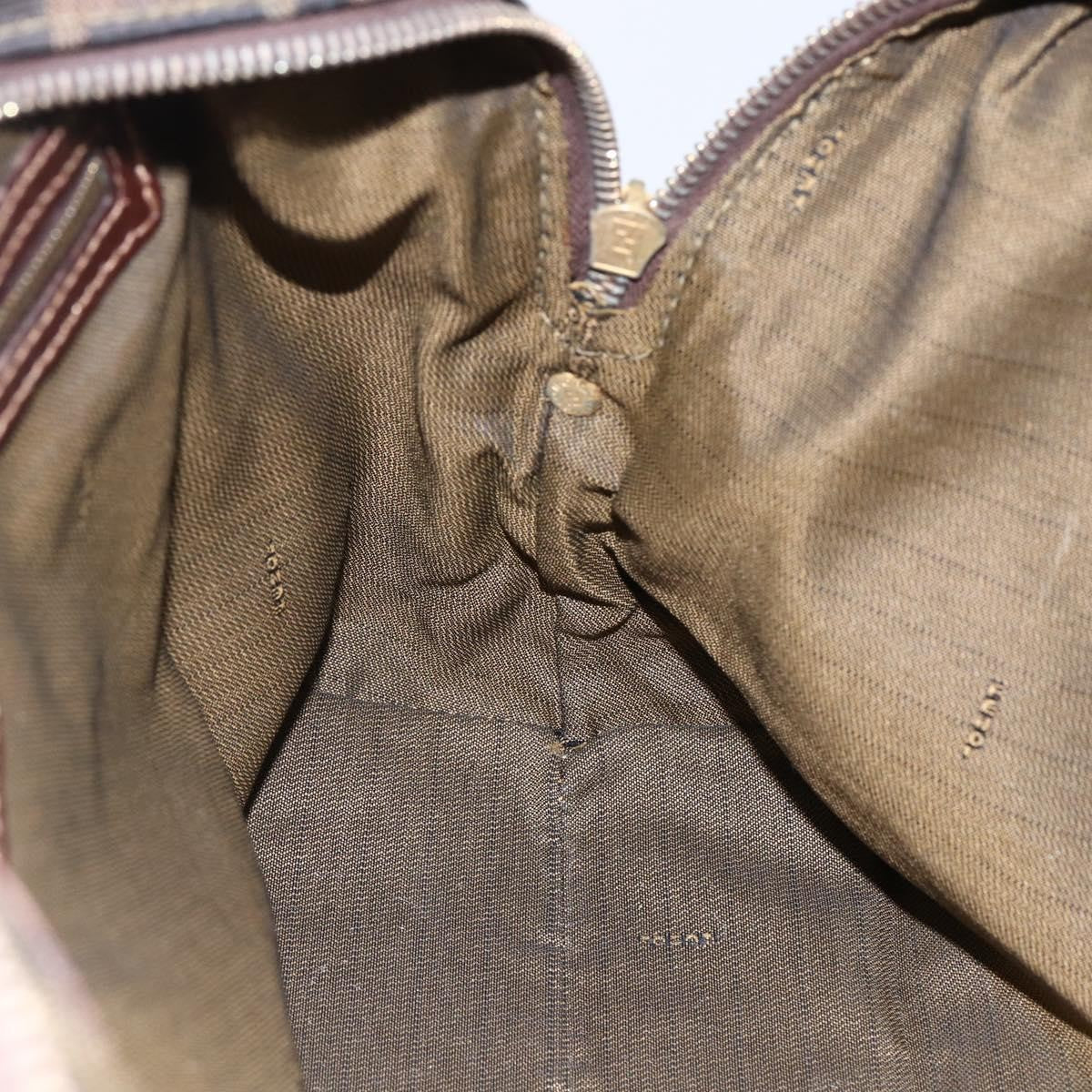 Fendi Vintage Convertible Satchel Zucca Canvas, BROWN, CANVAS, Handbag