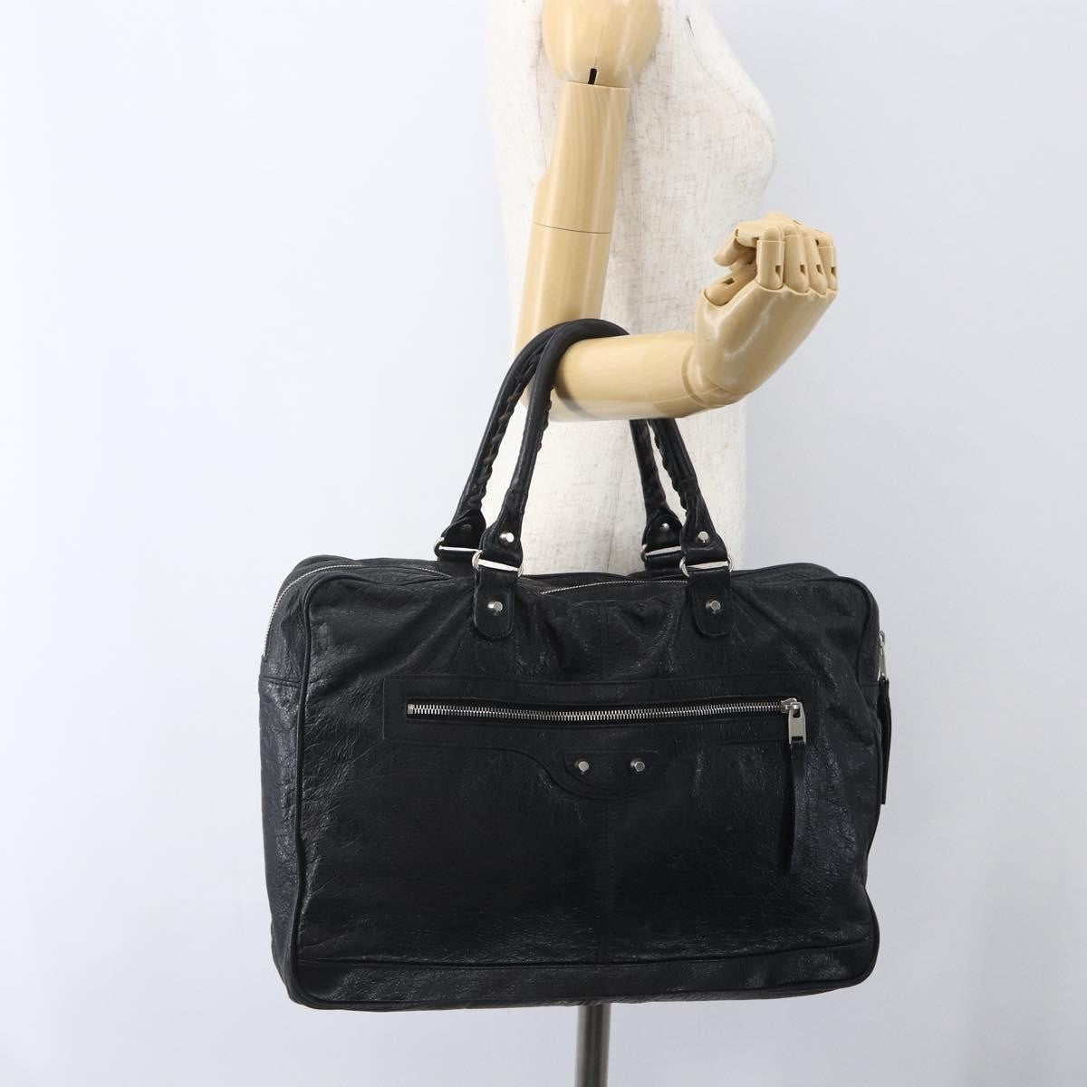 Balenciaga Classic Studs Briefcase Leather, BLACK, LEATHER, Briefcase