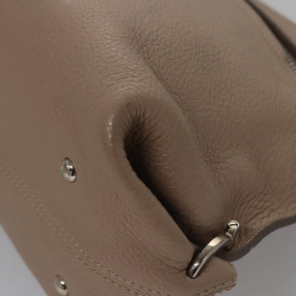 Salvatore Ferragamo Sofia Satchel Leather, BEIGE, LEATHER, Handbag