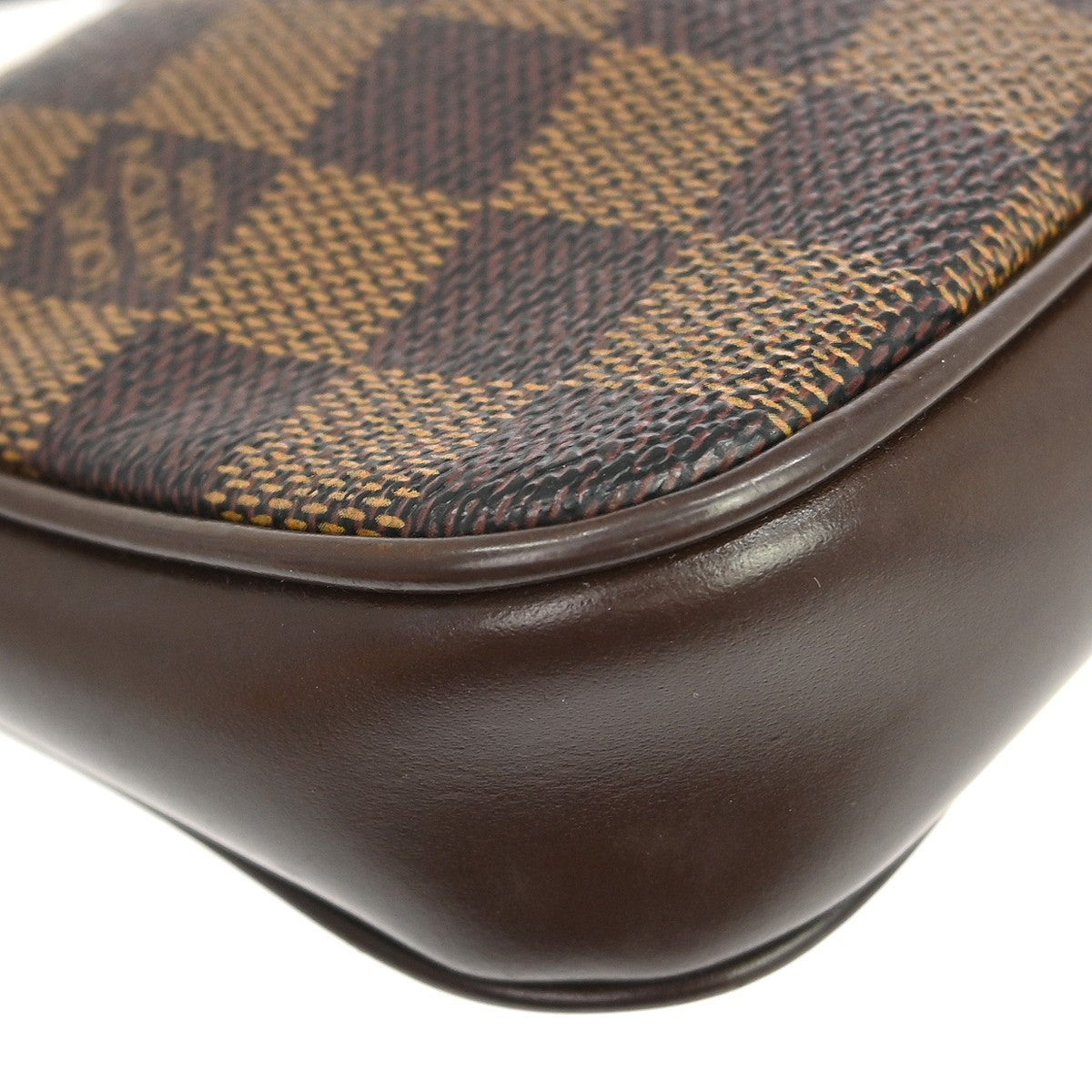 Louis Vuitton Navona Pochette Accessoires Damier, Brown, Canvas, Clutch