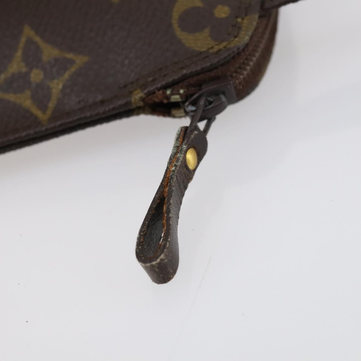 Louis Vuitton Pochette Secret Monogram canvas, BROWN, CANVAS, Clutche & pouche