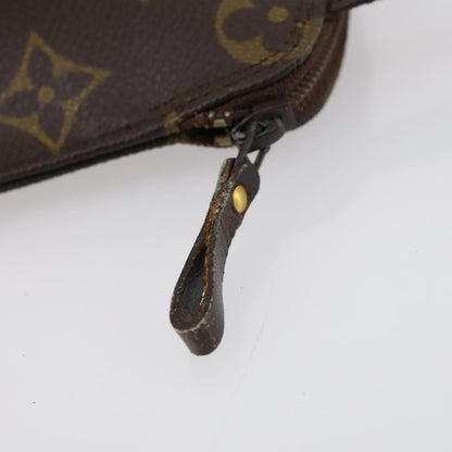 Louis Vuitton Pochette Secret Monogram canvas, BROWN, CANVAS, Clutche & pouche