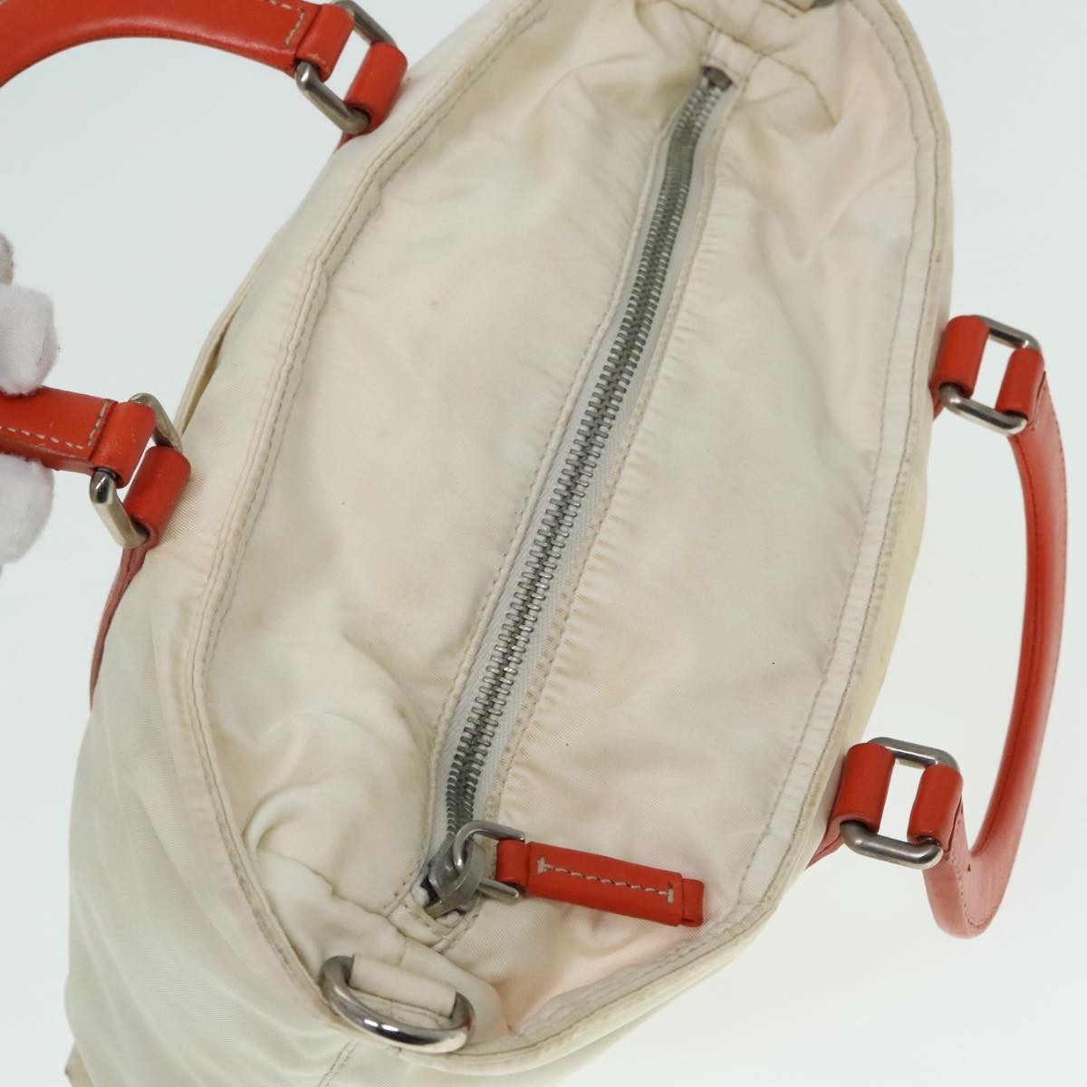 Prada Vintage Zip Handbag Tessuto, ECRU, NYLON, Handbag