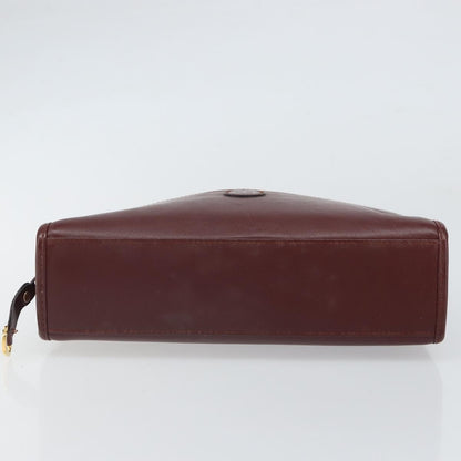 cartier Must de Cartier Clutch bag Leather, BURGUNDY, LEATHER, Clutche & pouche