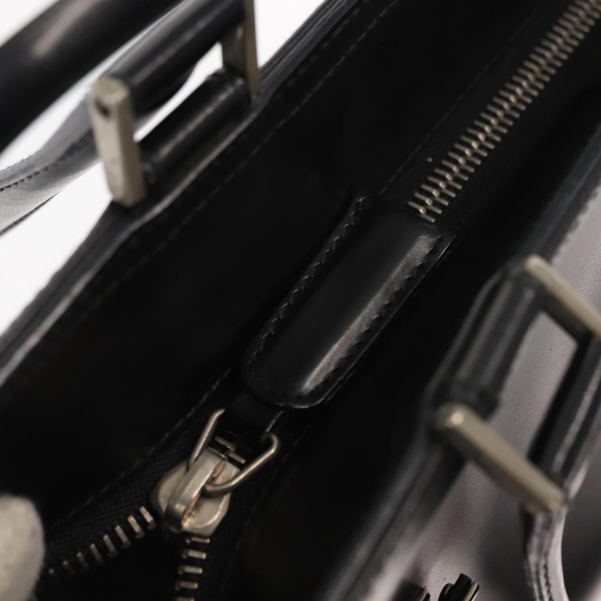 Salvatore Ferragamo Double Gancini Side Buckle Tote Leather, BLACK, LEATHER, Handbag