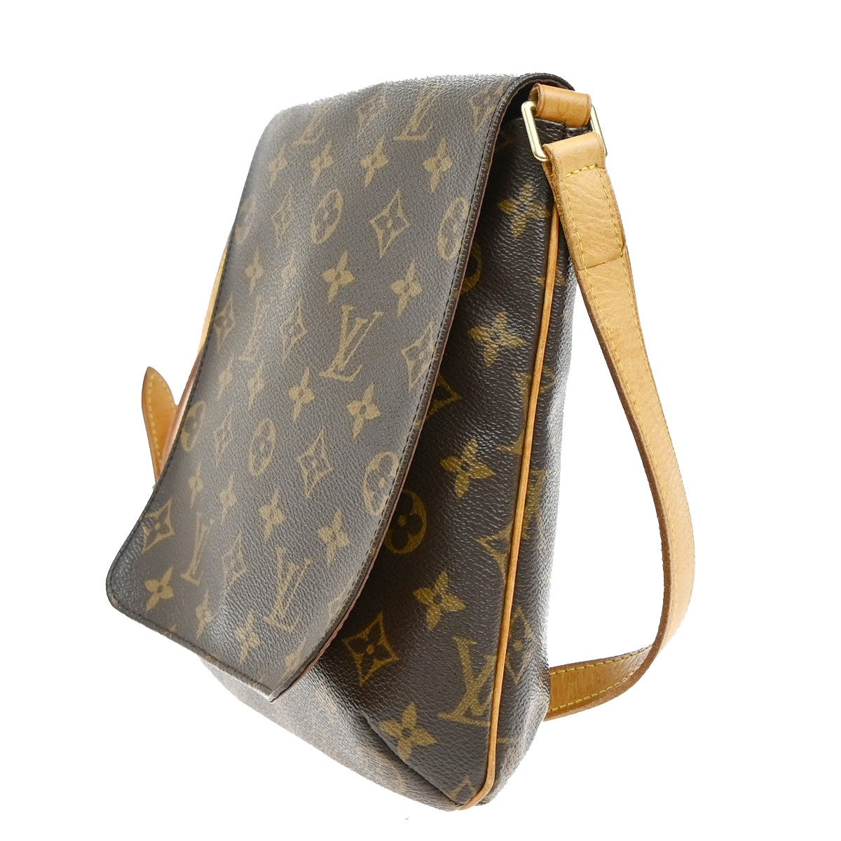 Louis Vuitton Musette Salsa Handbag Monogram Canvas, BROWN, CANVAS, Shoulder bag