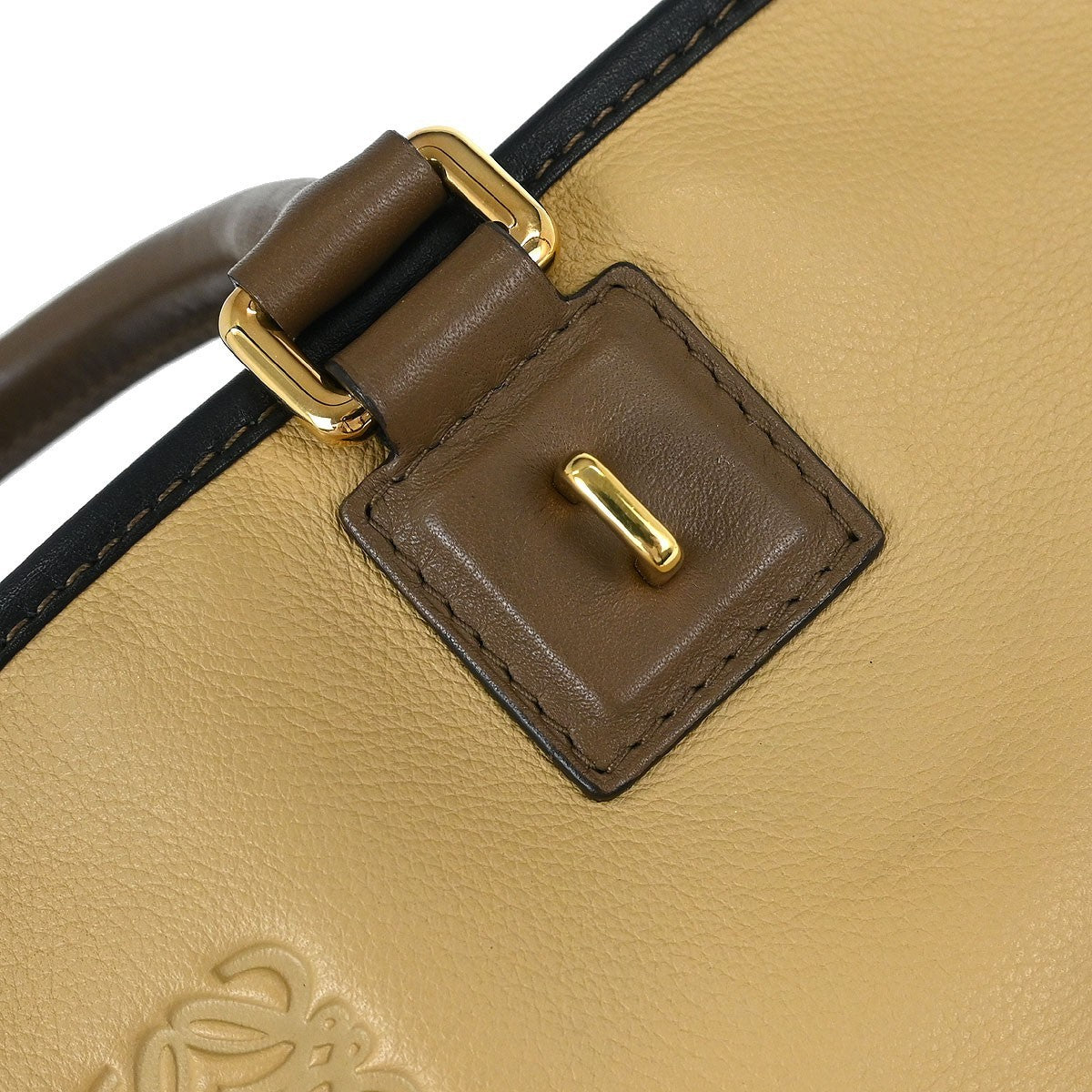 Loewe Amazona Bag Leather, BEIGE, LEATHER, Handbag