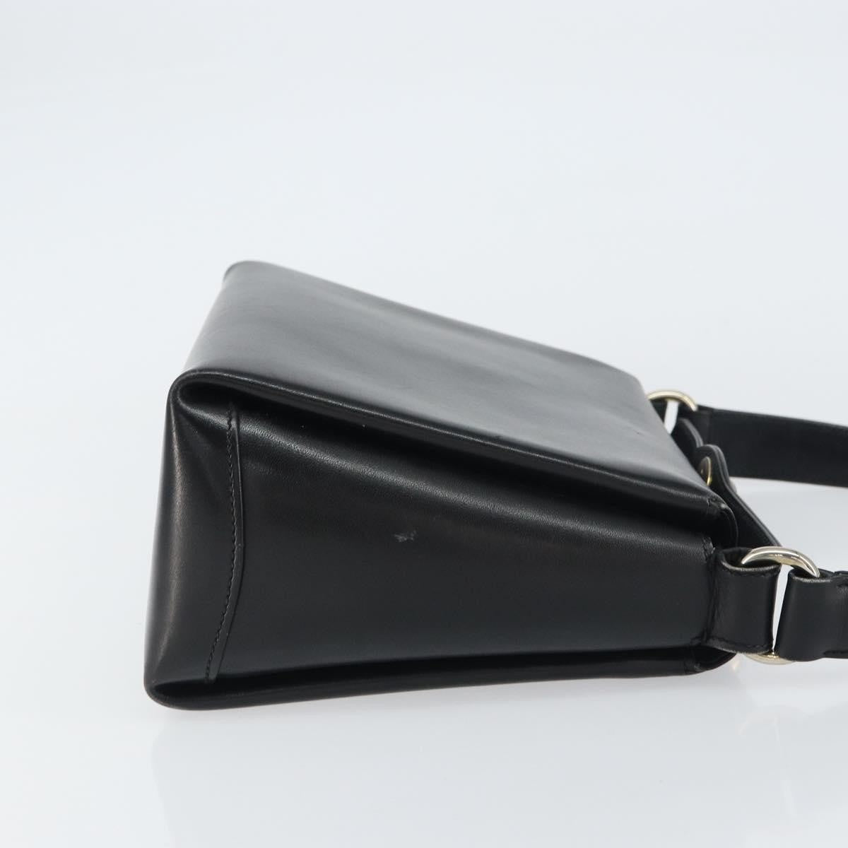 Gucci Vintage Convertible Box Crossbody Bag Leather, BLACK, LEATHER, Handbag