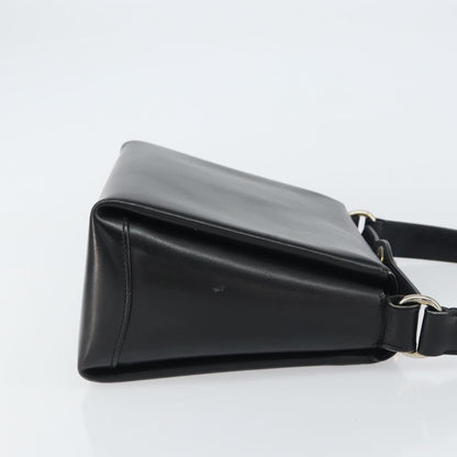 Gucci Vintage Convertible Box Crossbody Bag Leather, BLACK, LEATHER, Handbag