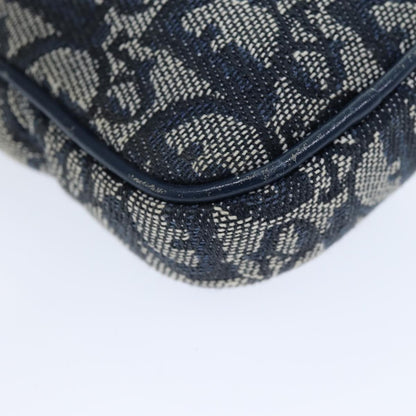 Christian Dior Vintage Trotter Pouch Canvas, NAVY, CANVAS, Clutche & pouche