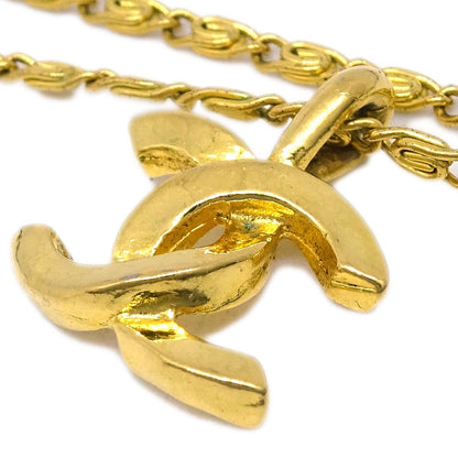 Chanel CC Pendant Necklace Metal, GOLD, GOLD_PLATED, Necklace
