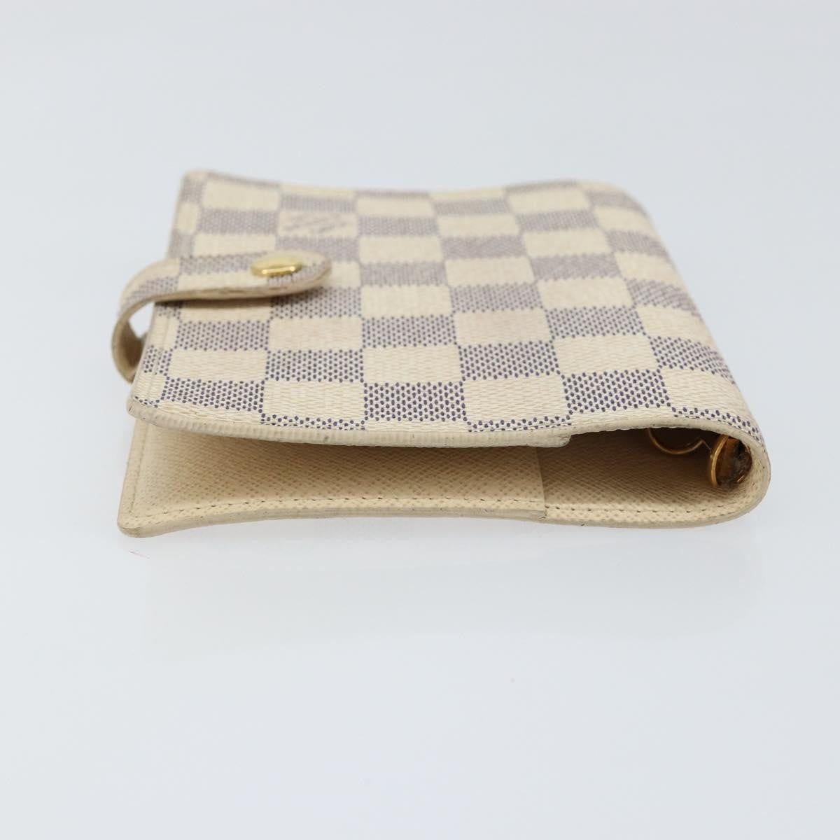 Louis Vuitton Agenda Cover Damier Azur, WHITE, CANVAS, Toiletry Case