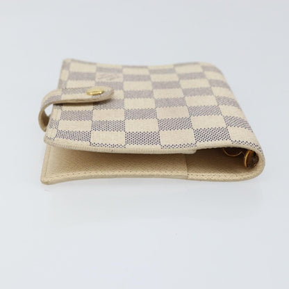 Louis Vuitton Agenda Cover Damier Azur, WHITE, CANVAS, Toiletry Case