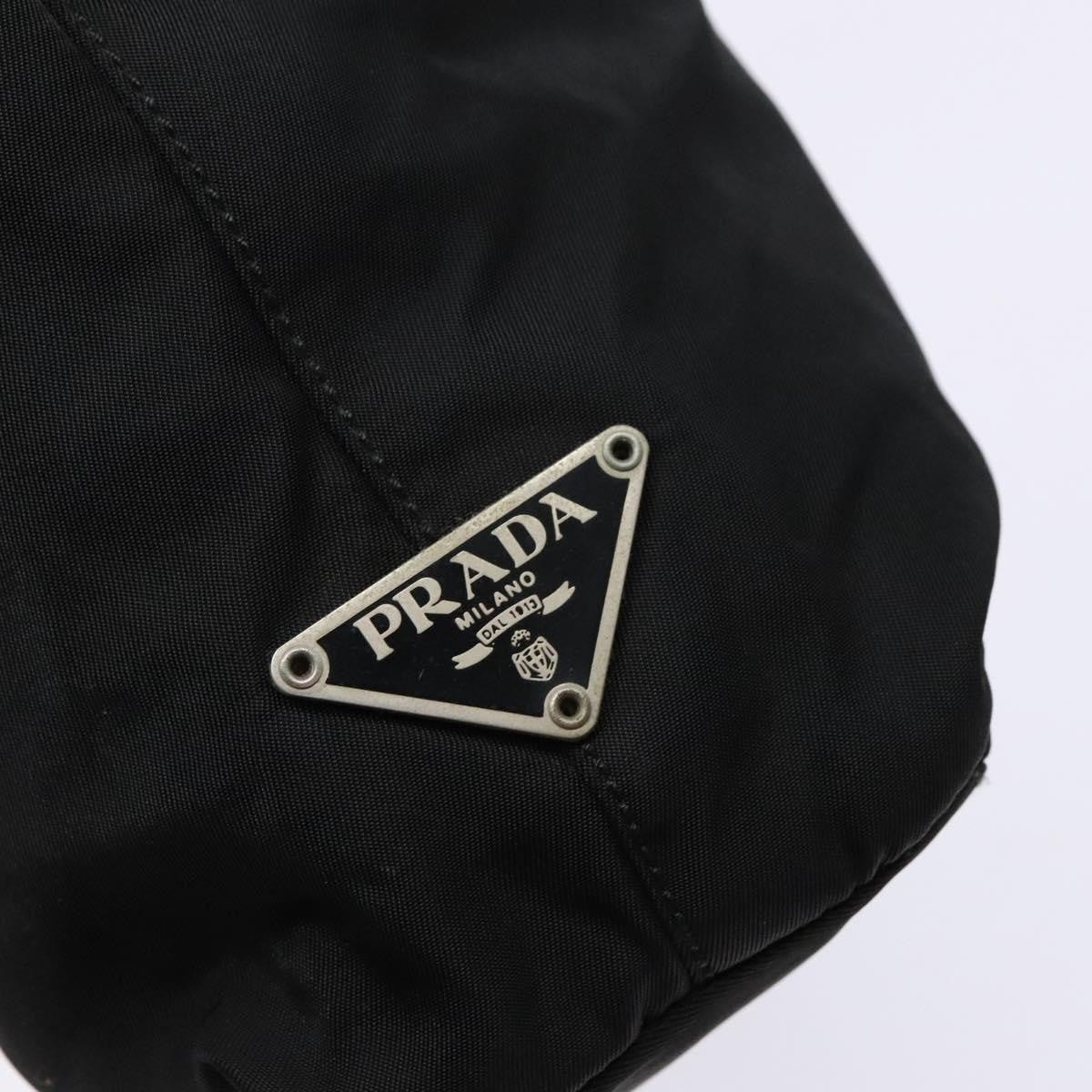 Prada Resin Handle Tote Tessuto, BLACK, NYLON, Tote bag