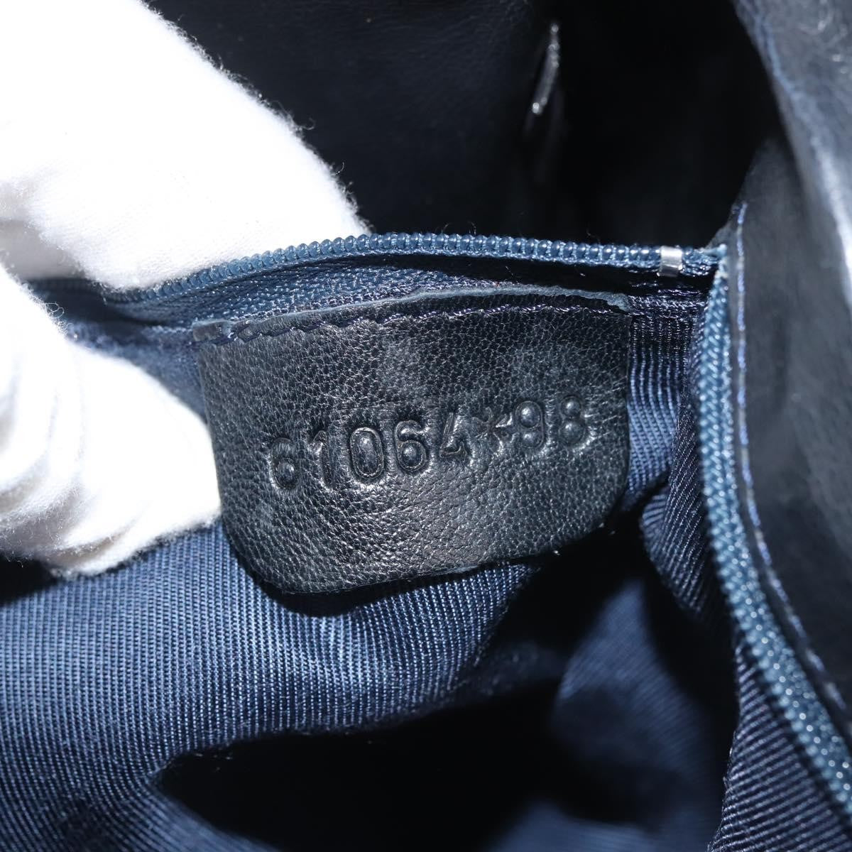 Bally Vintage Shoulder Bag Leather, NAVY, LEATHER, Shoulder bag