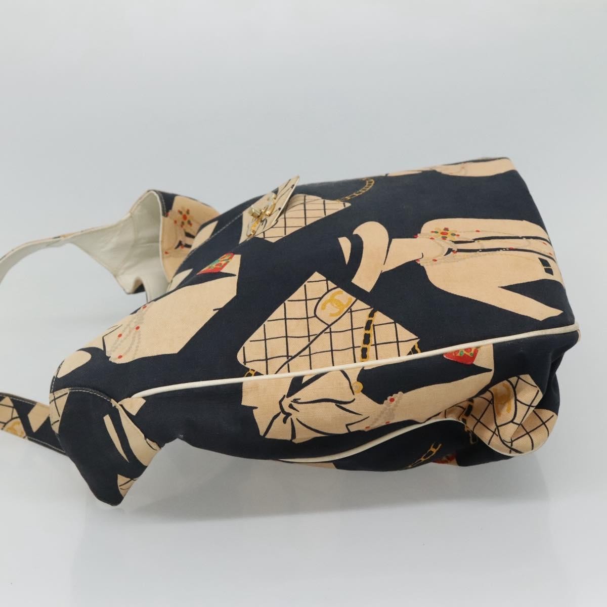 Chanel Mademoiselle Tote Canvas, NAVY, CANVAS, Tote bag