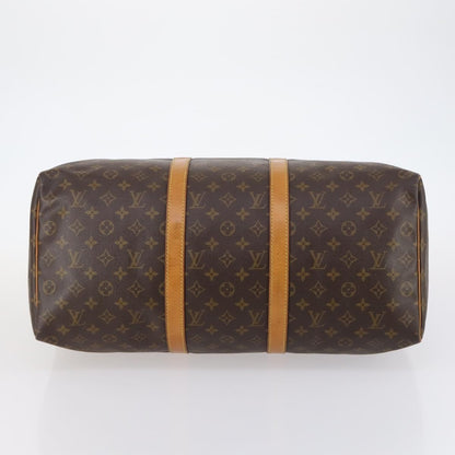 Louis Vuitton Keepall Bag Monogram Canvas, BROWN, CANVAS, Travel bag