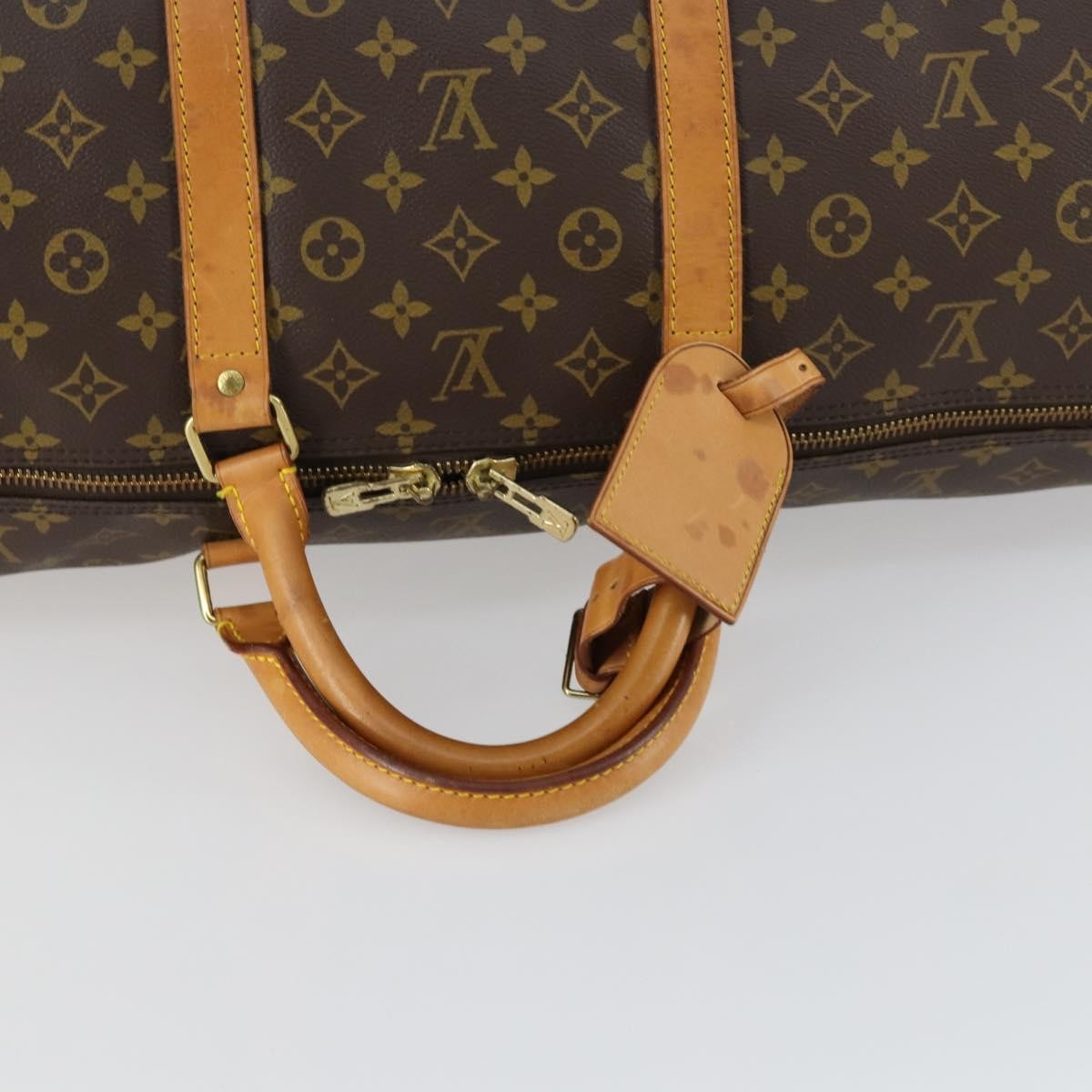 Louis Vuitton Keepall Bag Monogram Canvas, BROWN, CANVAS, Travel bag