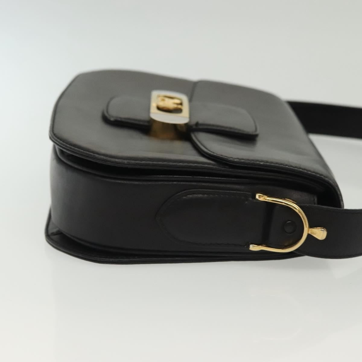 Celine Horse Carriage Shoulder bag Leather, BLACK, LEATHER, Shoulder bag