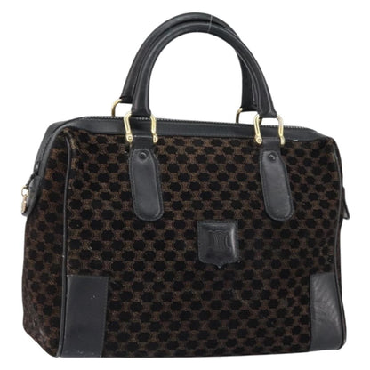 Celine Vintage Macadam Handbag C Macadam Suede, BLACK, SUEDE, Handbag