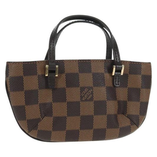 Louis Vuitton Manosque Pochette Damier, Brown, Canvas, Clutch