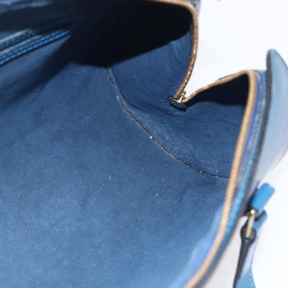 Louis Vuitton Soufflot Handbag Epi Leather, BLUE, LEATHER, Handbag