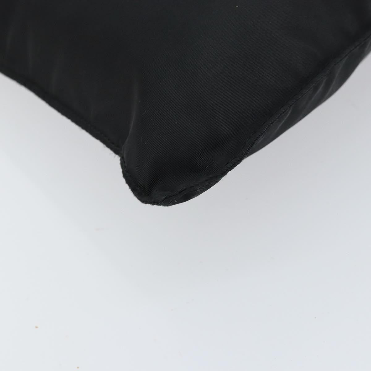 Prada Flat Messenger Bag Tessuto, BLACK, NYLON, Shoulder bag