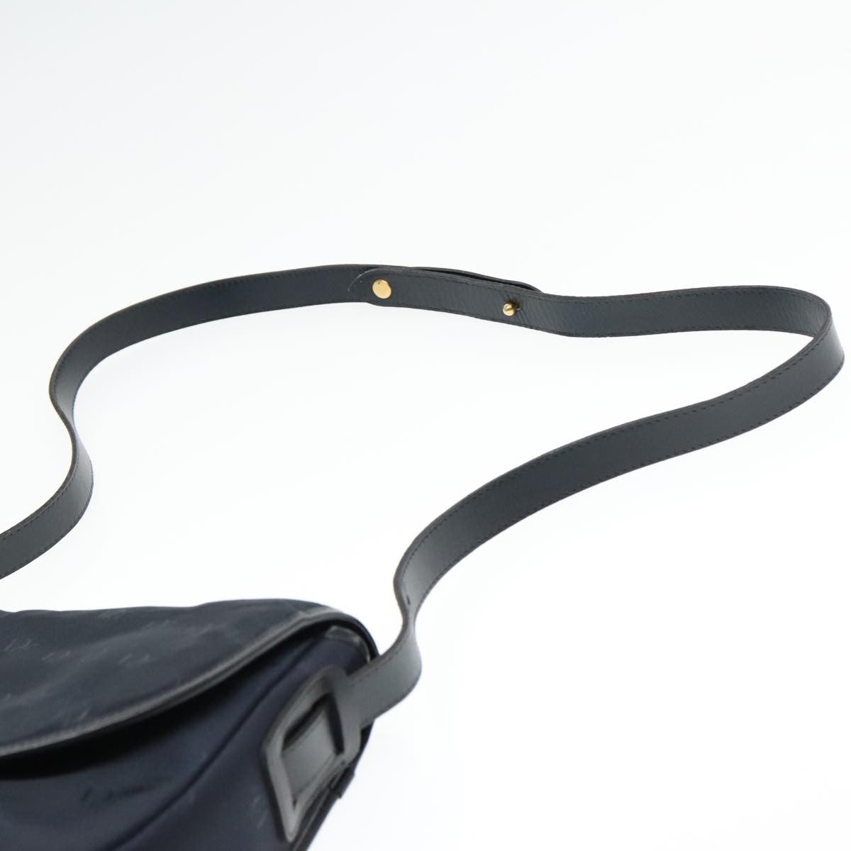 Christian Dior Vintage Shoulder Bag Canvas, NAVY, CANVAS, Shoulder bag