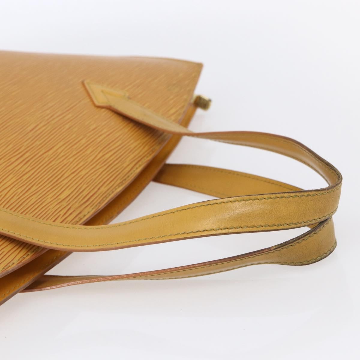 Louis Vuitton Saint Jacques Handbag Epi Leather, YELLOW, LEATHER, Handbag