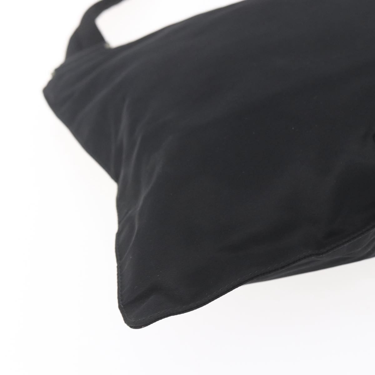 Prada Flat Messenger Bag Tessuto, BLACK, NYLON, Shoulder bag