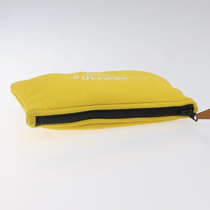 Hermes Neobain Case Neoprene, YELLOW, NYLON, Toiletry Case