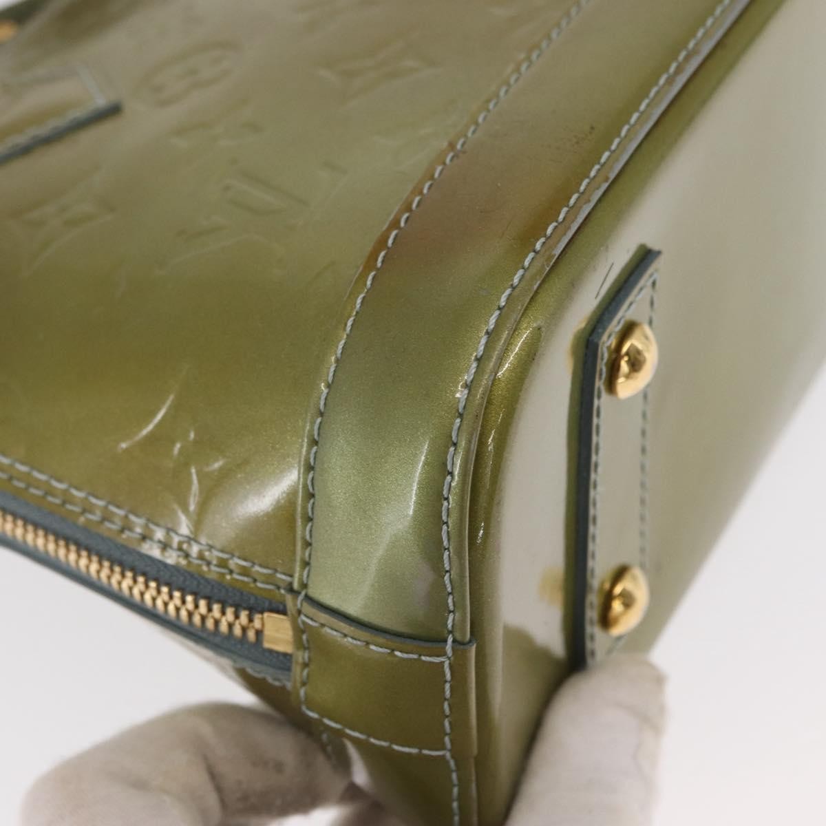 Louis Vuitton Alma Handbag Patent Leather, KHAKI, PATENT_LEATHER, Handbag