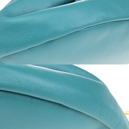 Bottega Veneta The Chain Pouch Leather, GREEN, LEATHER, Clutche & pouche