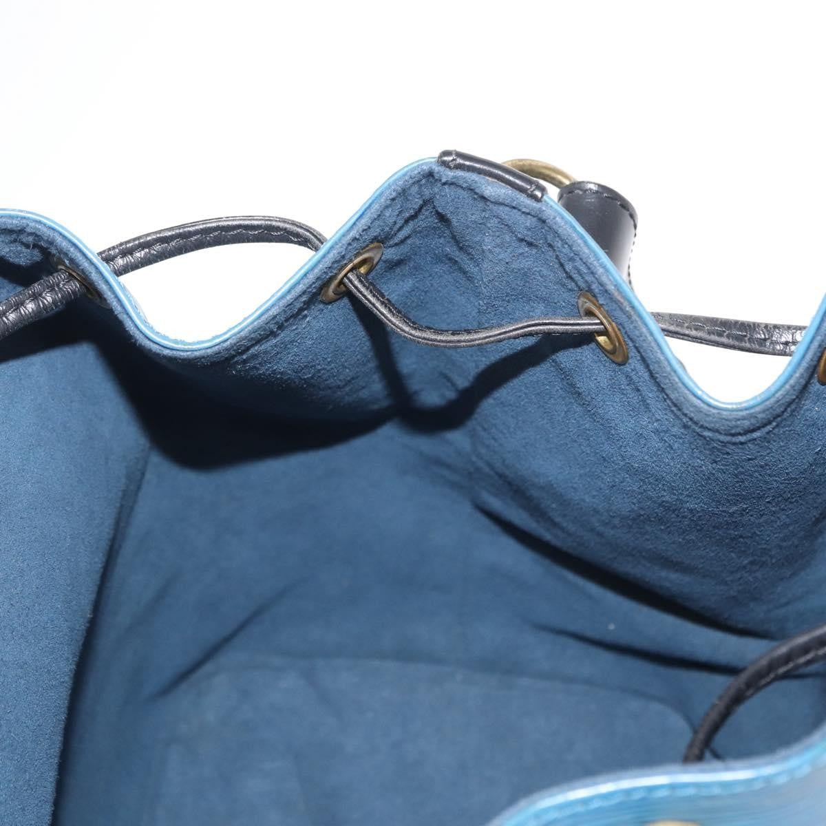 Louis Vuitton Petit Noe Handbag Epi Leather, BLACK, LEATHER, Shoulder bag