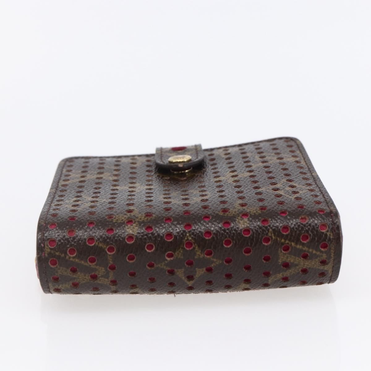 Louis Vuitton Perfo  Compact Zip Wallet Canvas, PINK, CANVAS, Wallets