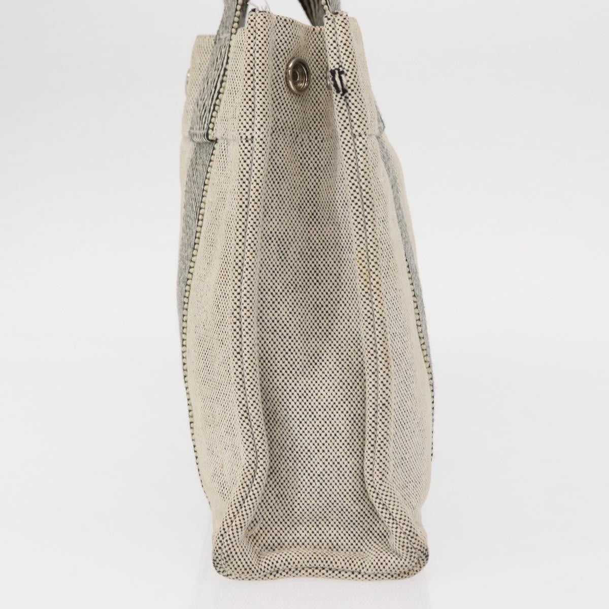 Hermes Fourre Tout Tote Canvas, GRAY, CANVAS, Tote bag