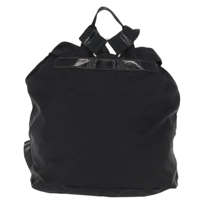 Prada Double Front Pocket Backpack Tessuto, BLACK, NYLON, Backpack