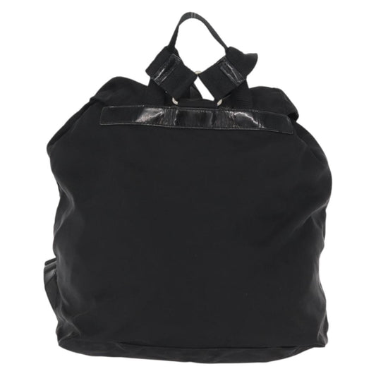 Prada Double Front Pocket Backpack Tessuto, BLACK, NYLON, Backpack