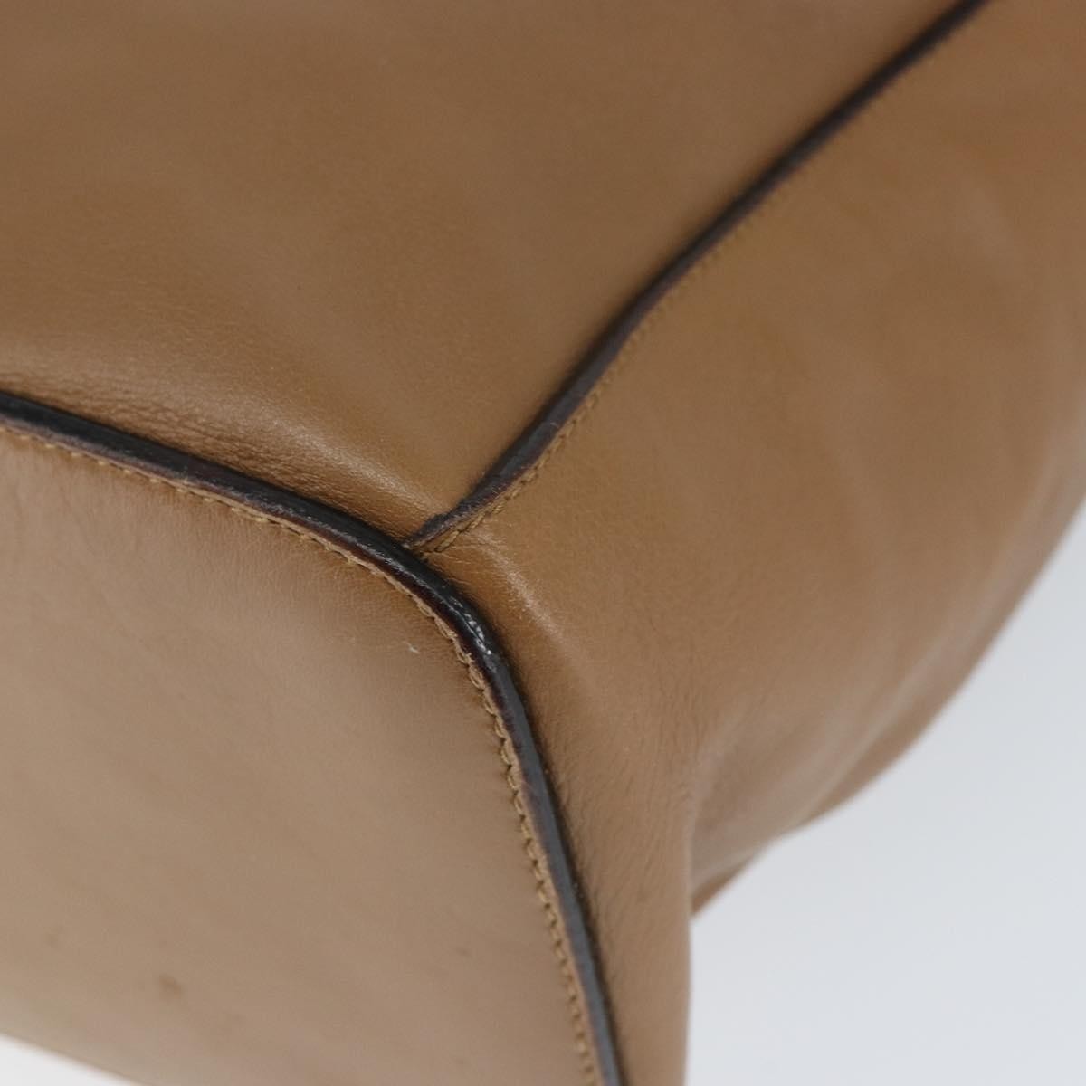 Prada Vintage Shoulder Bag Leather, BROWN, LEATHER, Shoulder bag