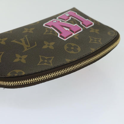 Louis Vuitton Cosmetic Pouch Limited Edition Patches Monogram Canvas, BROWN, CANVAS, Clutche & pouche
