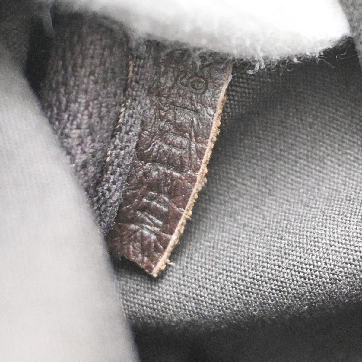 Louis Vuitton Saumur Handbag Mini Lin, BROWN, CANVAS, Shoulder bag