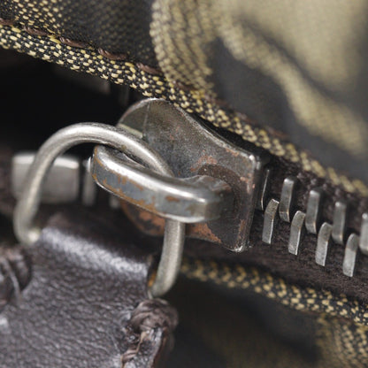 Fendi Logo Zucca Shoulder Bag Zucca, BROWN, CANVAS, Shoulder bag