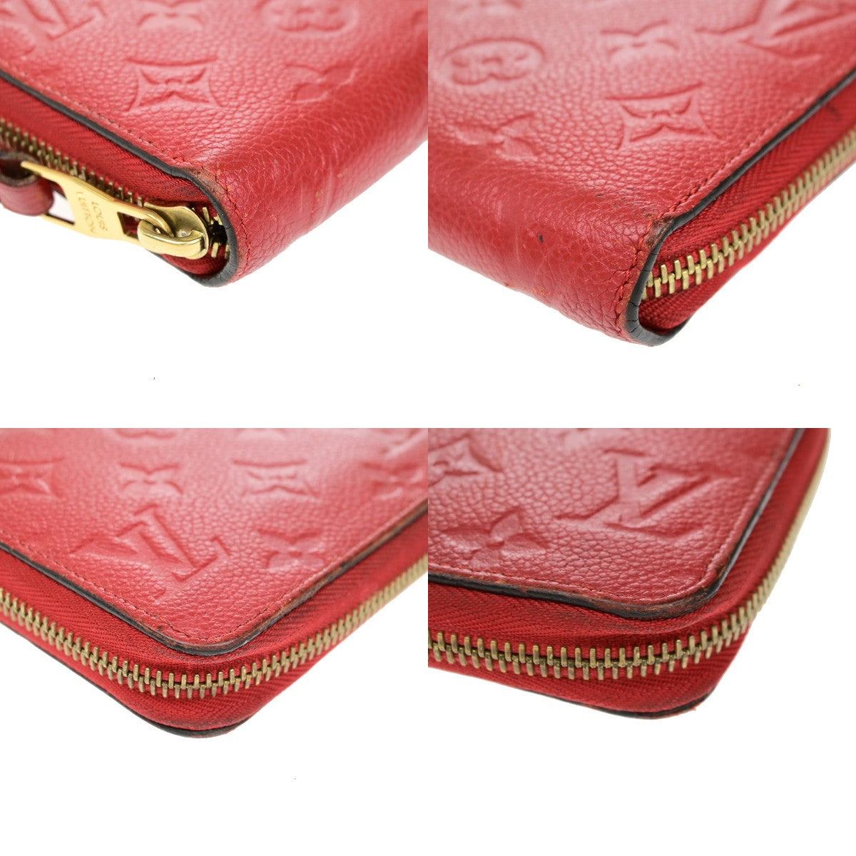 Louis Vuitton Portefeuille zippy Monogramme Empreinte Monogramme Empreinte, RED, LEATHER, Wallets