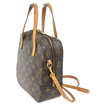 Louis Vuitton Spontini Handbag Monogram Canvas, BROWN, CANVAS, Handbag