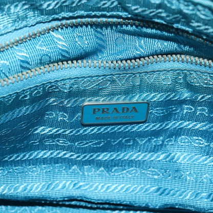 Prada Vintage Chain Shoulder Bag Tessuto, BLUE, NYLON, Shoulder bag