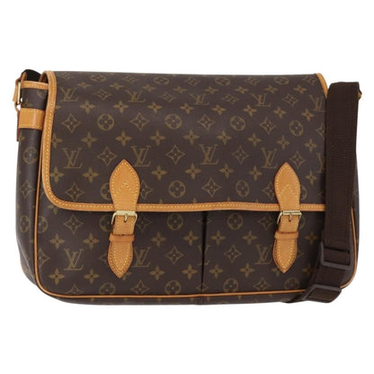 Louis Vuitton Sac Gibeciere Messenger Bag Monogram Canvas, BROWN, CANVAS, Shoulder bag