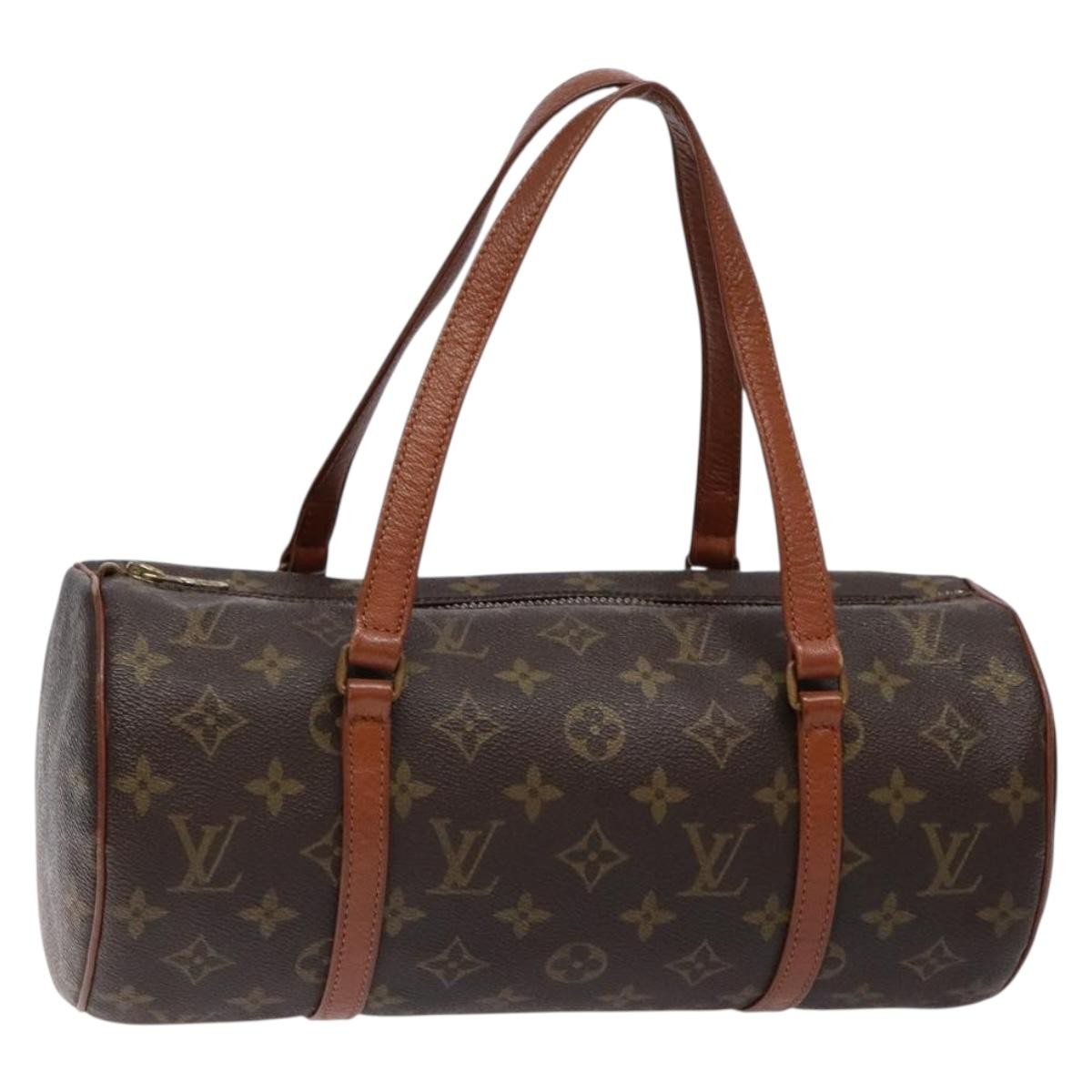 Louis Vuitton Papillon Handbag Monogram Canvas, BROWN, CANVAS, Handbag