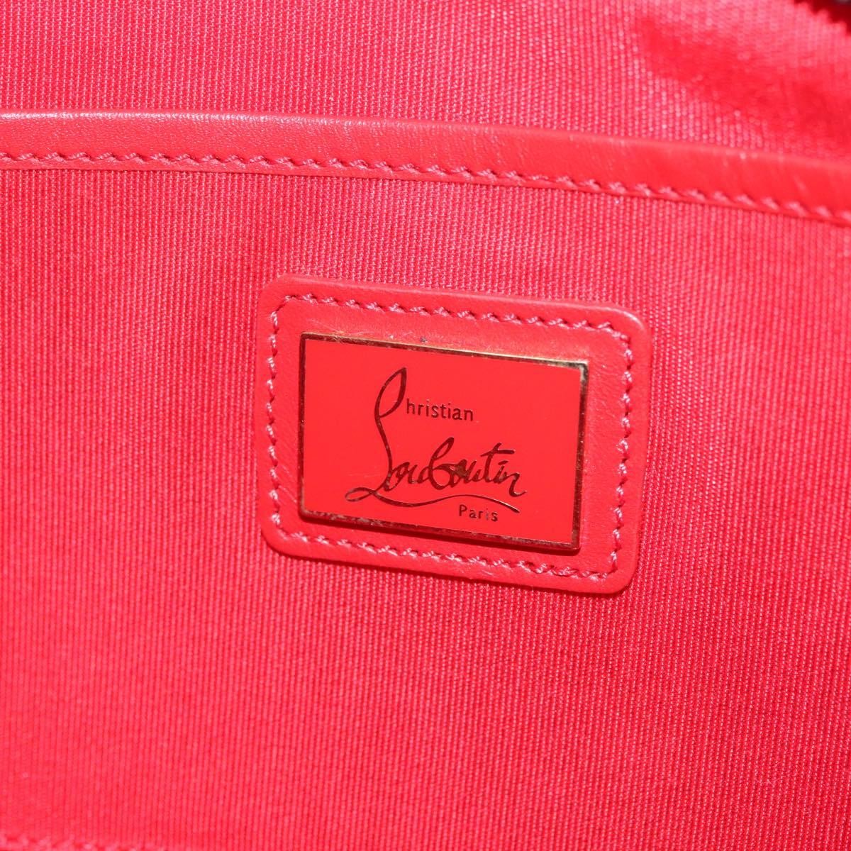 Christian Louboutin Loubiclutch Spiked Leather, BLACK, LEATHER, Shoulder bag