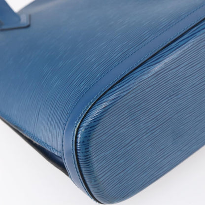 Louis Vuitton Lussac Handbag Epi Leather, BLUE, LEATHER, Shoulder bag