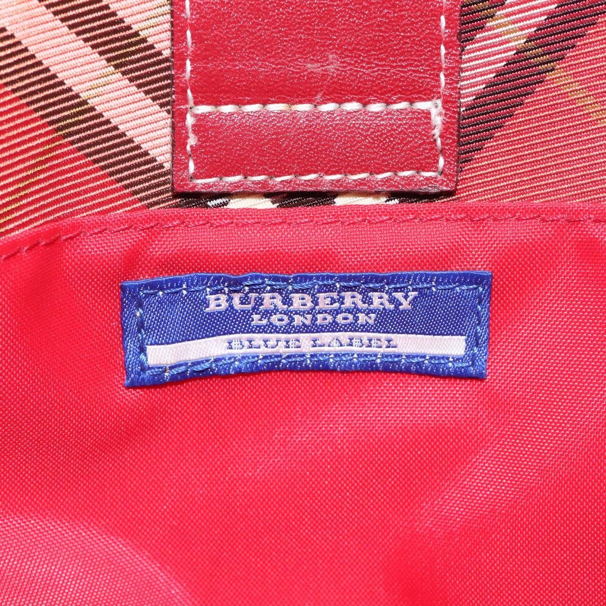 Burberry Nova Check Handbag Nova Check Canvas, RED, NYLON, Handbag